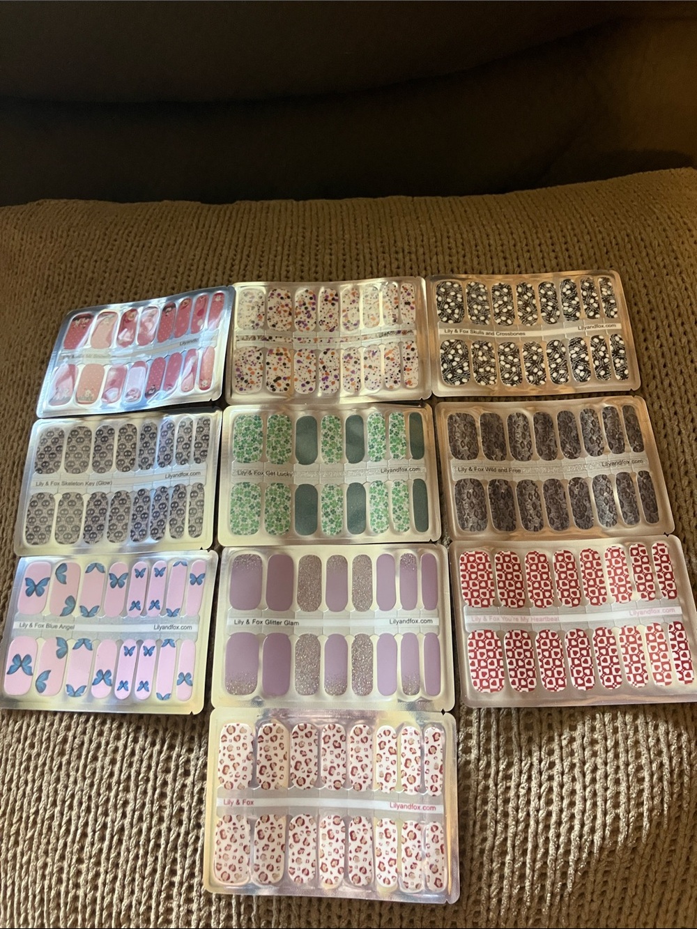 Salon quality nail wraps set of 10.